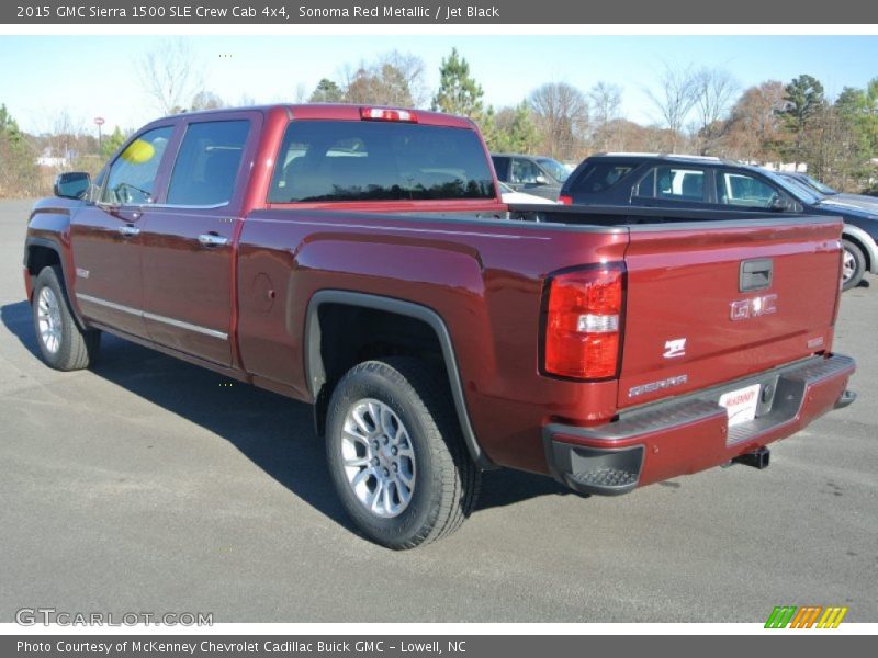 Sonoma Red Metallic / Jet Black 2015 GMC Sierra 1500 SLE Crew Cab 4x4