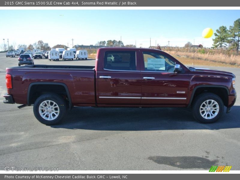 Sonoma Red Metallic / Jet Black 2015 GMC Sierra 1500 SLE Crew Cab 4x4