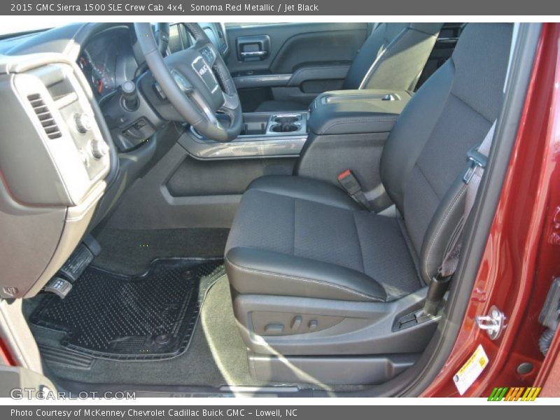 Sonoma Red Metallic / Jet Black 2015 GMC Sierra 1500 SLE Crew Cab 4x4
