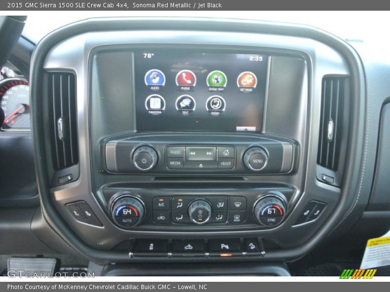 Sonoma Red Metallic / Jet Black 2015 GMC Sierra 1500 SLE Crew Cab 4x4