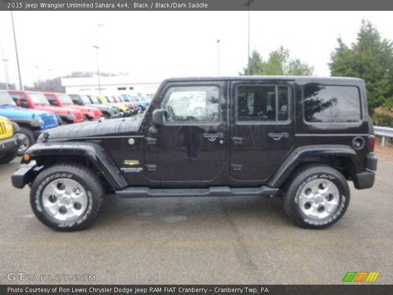 Black / Black/Dark Saddle 2015 Jeep Wrangler Unlimited Sahara 4x4