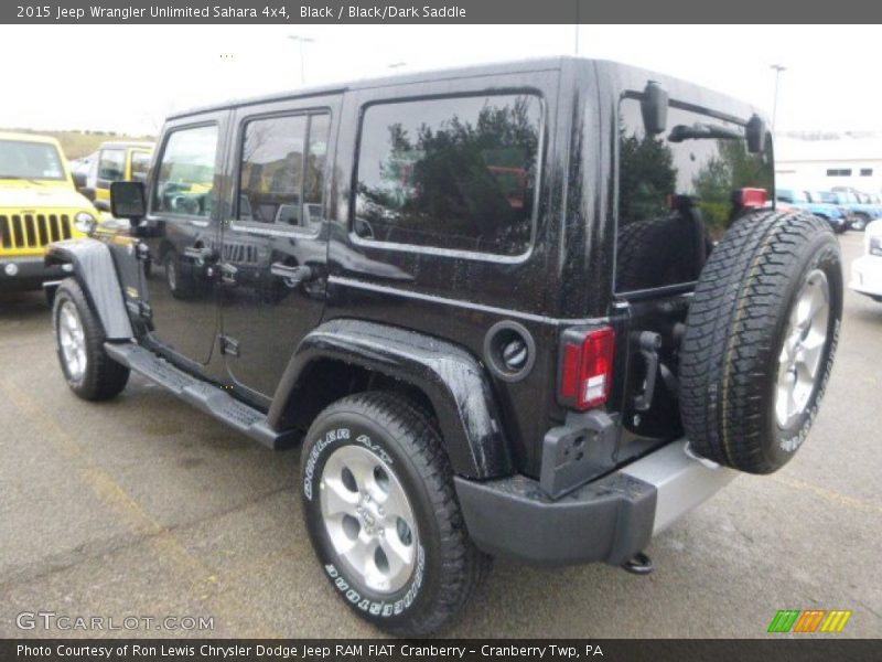 Black / Black/Dark Saddle 2015 Jeep Wrangler Unlimited Sahara 4x4