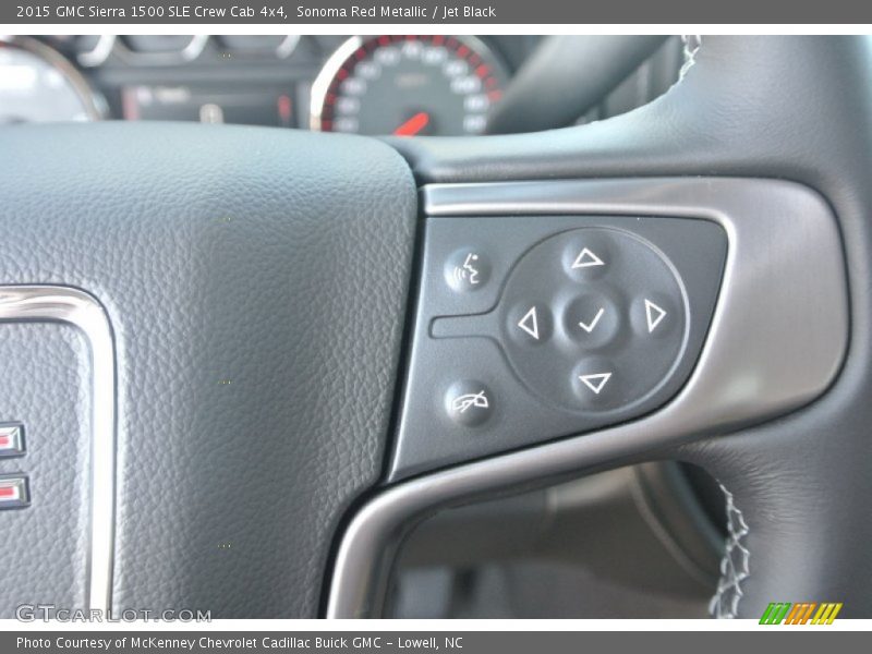 Sonoma Red Metallic / Jet Black 2015 GMC Sierra 1500 SLE Crew Cab 4x4