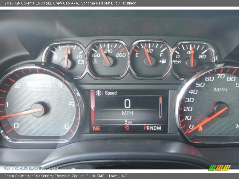 Sonoma Red Metallic / Jet Black 2015 GMC Sierra 1500 SLE Crew Cab 4x4