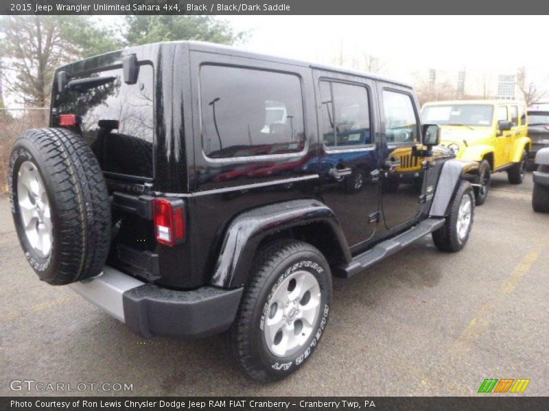 Black / Black/Dark Saddle 2015 Jeep Wrangler Unlimited Sahara 4x4