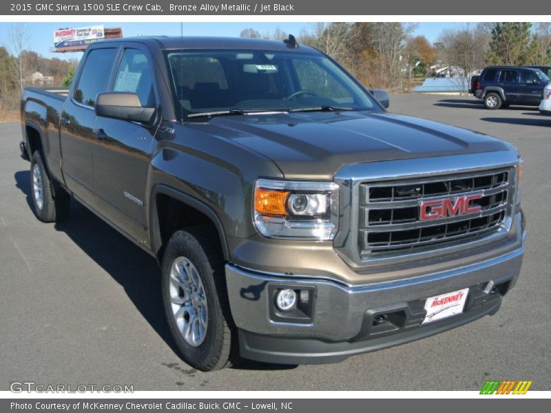 Bronze Alloy Metallic / Jet Black 2015 GMC Sierra 1500 SLE Crew Cab
