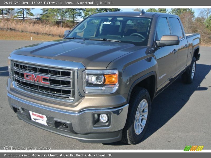 Bronze Alloy Metallic / Jet Black 2015 GMC Sierra 1500 SLE Crew Cab