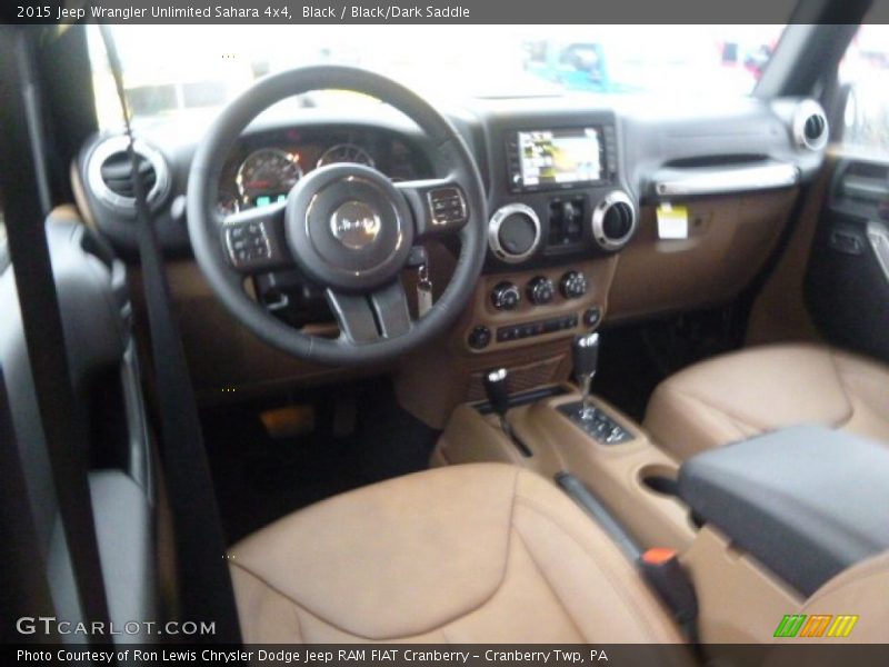 Black / Black/Dark Saddle 2015 Jeep Wrangler Unlimited Sahara 4x4
