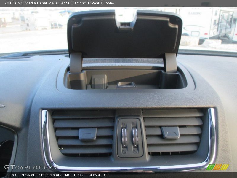 White Diamond Tricoat / Ebony 2015 GMC Acadia Denali AWD