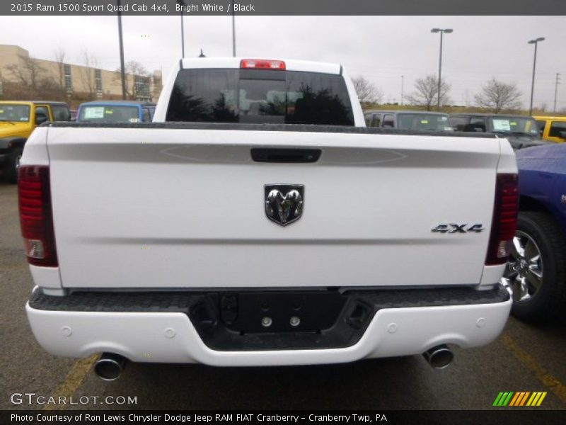 Bright White / Black 2015 Ram 1500 Sport Quad Cab 4x4