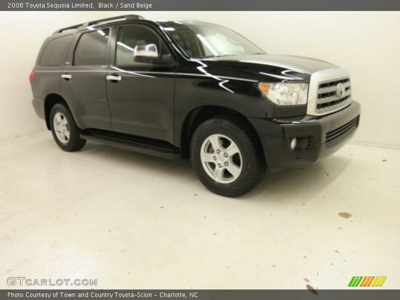 Black / Sand Beige 2008 Toyota Sequoia Limited