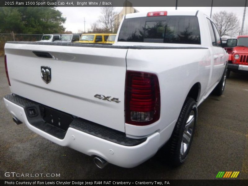 Bright White / Black 2015 Ram 1500 Sport Quad Cab 4x4