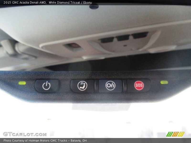 White Diamond Tricoat / Ebony 2015 GMC Acadia Denali AWD