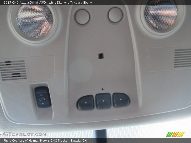 White Diamond Tricoat / Ebony 2015 GMC Acadia Denali AWD