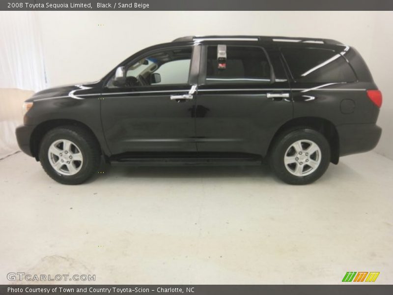 Black / Sand Beige 2008 Toyota Sequoia Limited