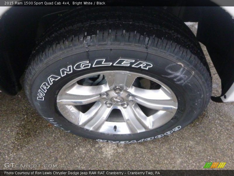 Bright White / Black 2015 Ram 1500 Sport Quad Cab 4x4