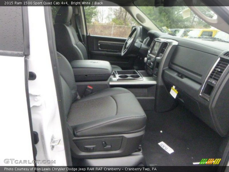Bright White / Black 2015 Ram 1500 Sport Quad Cab 4x4