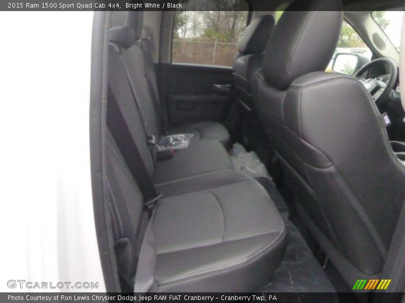 Bright White / Black 2015 Ram 1500 Sport Quad Cab 4x4
