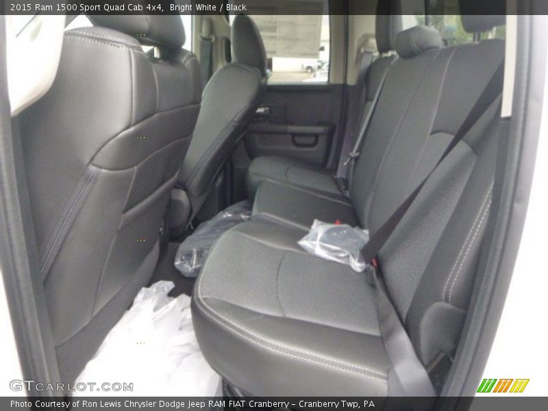 Bright White / Black 2015 Ram 1500 Sport Quad Cab 4x4