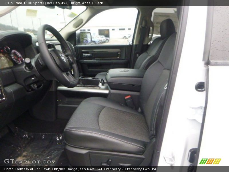 Bright White / Black 2015 Ram 1500 Sport Quad Cab 4x4