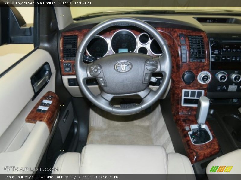 Black / Sand Beige 2008 Toyota Sequoia Limited