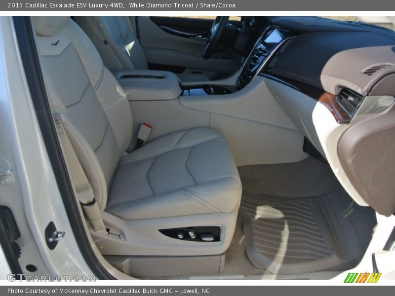 White Diamond Tricoat / Shale/Cocoa 2015 Cadillac Escalade ESV Luxury 4WD