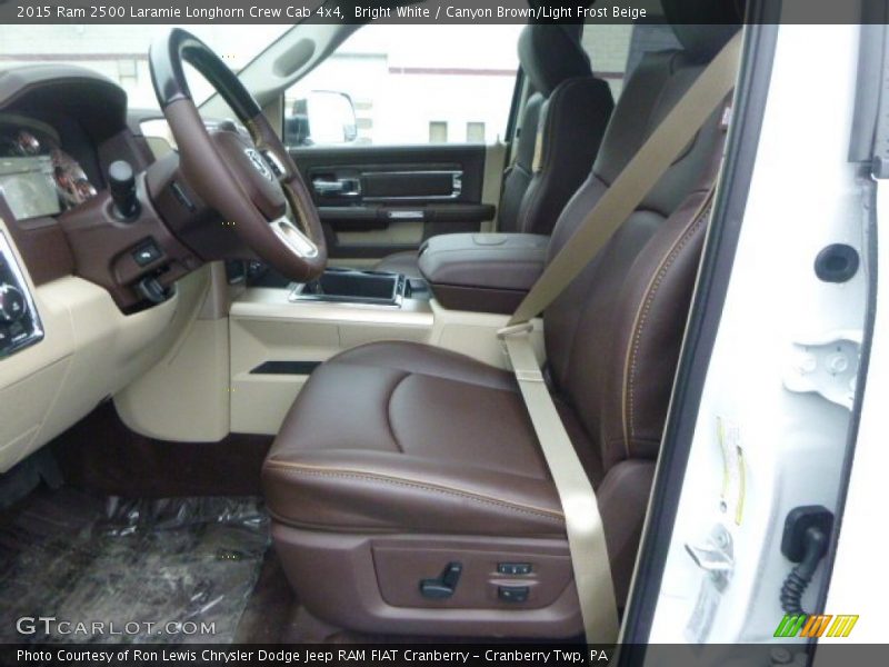 Front Seat of 2015 2500 Laramie Longhorn Crew Cab 4x4
