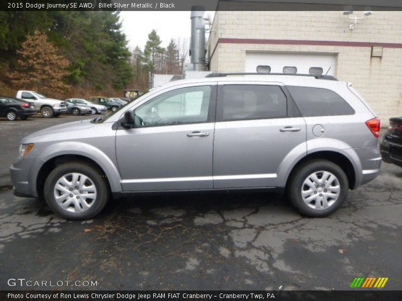 Billet Silver Metallic / Black 2015 Dodge Journey SE AWD