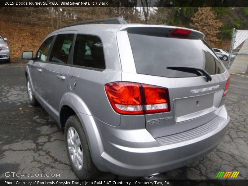 Billet Silver Metallic / Black 2015 Dodge Journey SE AWD