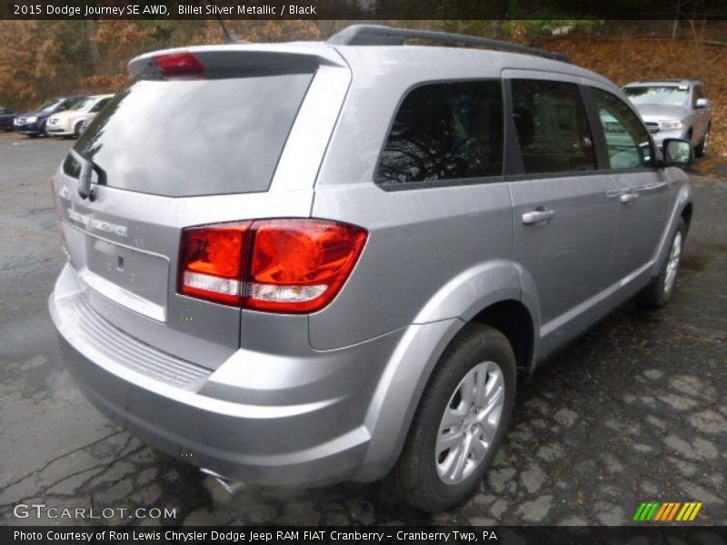 Billet Silver Metallic / Black 2015 Dodge Journey SE AWD