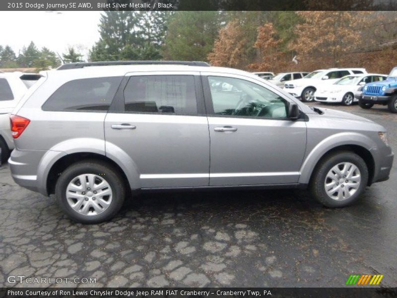 Billet Silver Metallic / Black 2015 Dodge Journey SE AWD