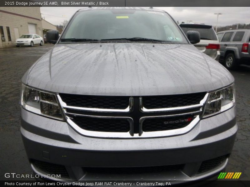 Billet Silver Metallic / Black 2015 Dodge Journey SE AWD