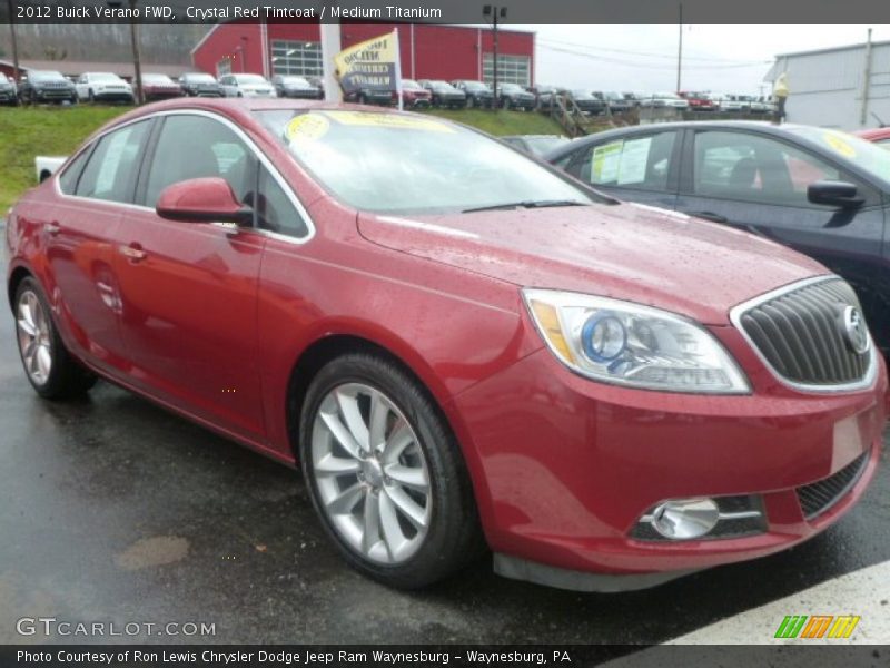 Crystal Red Tintcoat / Medium Titanium 2012 Buick Verano FWD