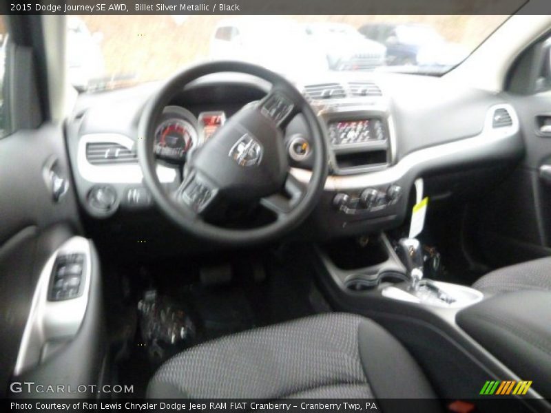 Billet Silver Metallic / Black 2015 Dodge Journey SE AWD