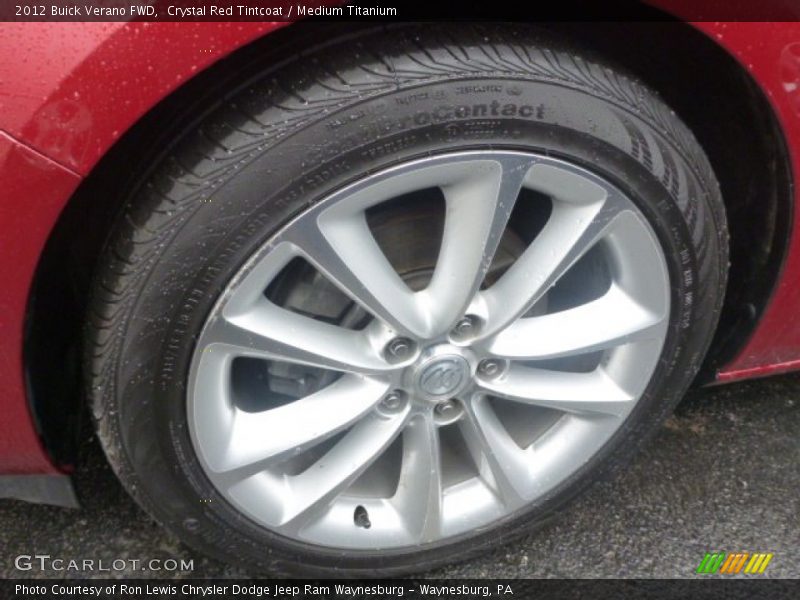 Crystal Red Tintcoat / Medium Titanium 2012 Buick Verano FWD