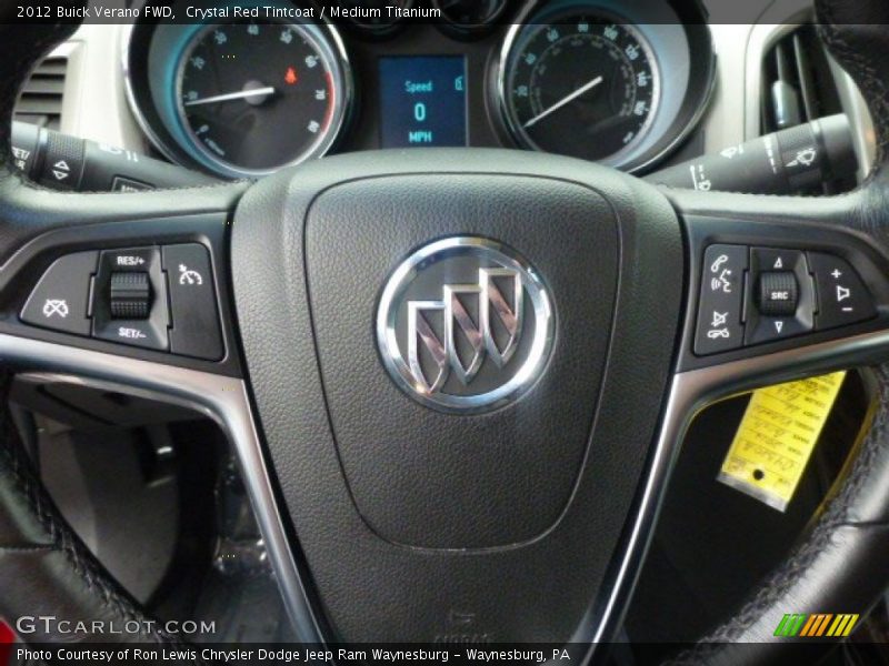 Crystal Red Tintcoat / Medium Titanium 2012 Buick Verano FWD