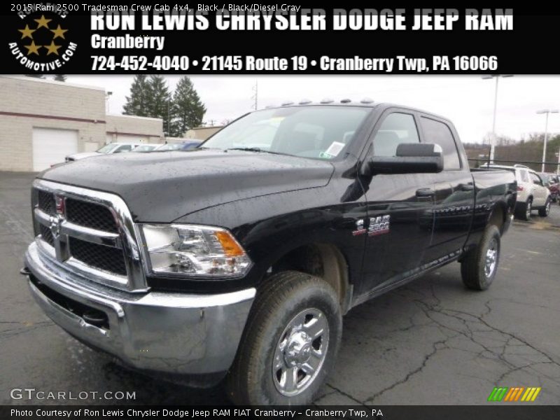 Black / Black/Diesel Gray 2015 Ram 2500 Tradesman Crew Cab 4x4