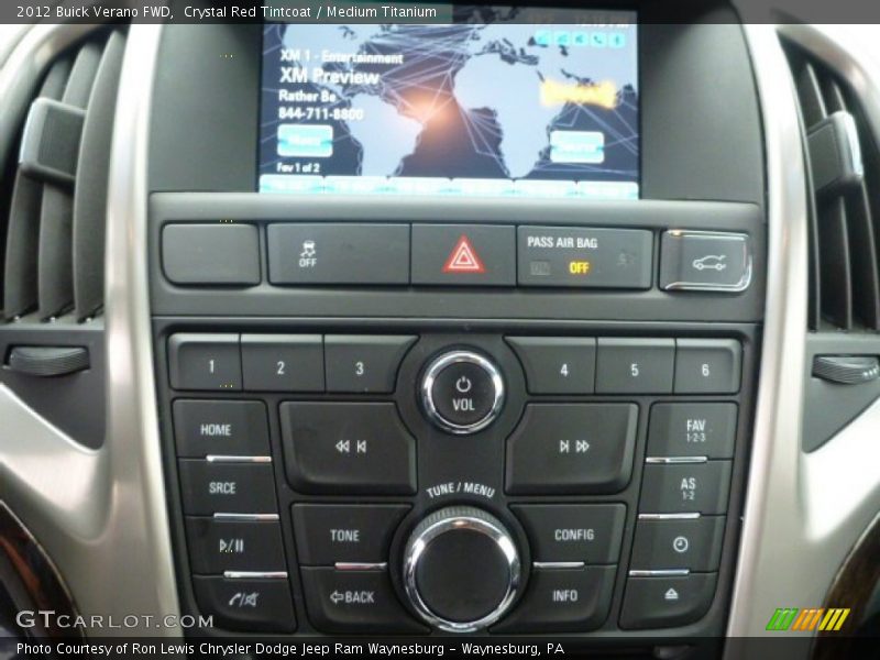 Crystal Red Tintcoat / Medium Titanium 2012 Buick Verano FWD