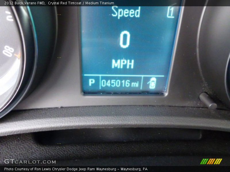 Crystal Red Tintcoat / Medium Titanium 2012 Buick Verano FWD