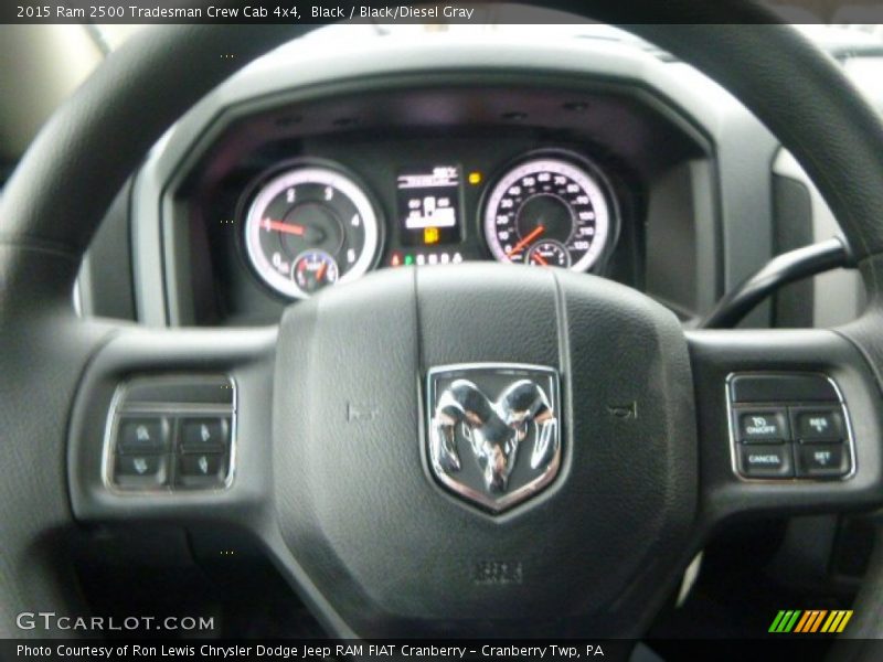 Black / Black/Diesel Gray 2015 Ram 2500 Tradesman Crew Cab 4x4