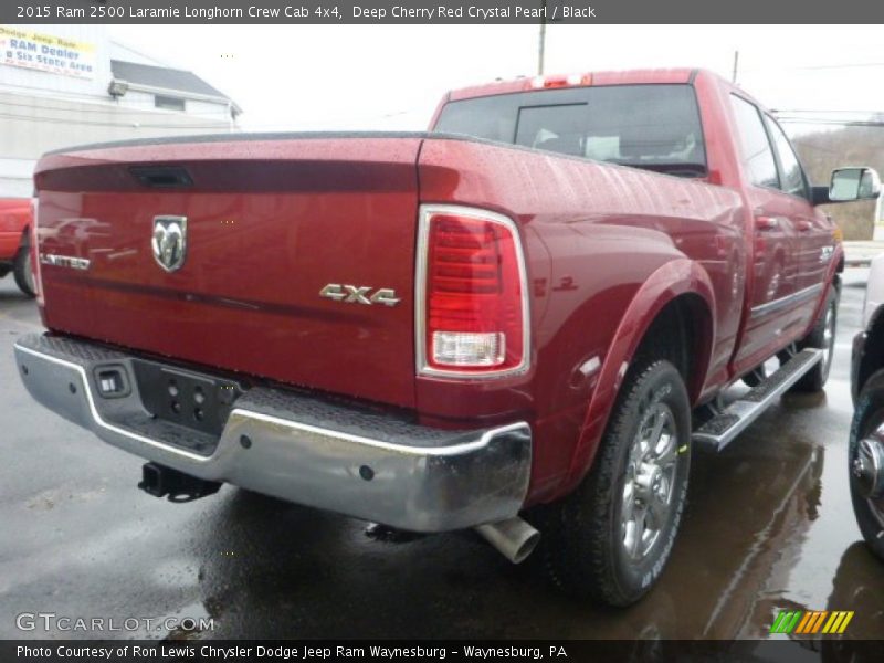 Deep Cherry Red Crystal Pearl / Black 2015 Ram 2500 Laramie Longhorn Crew Cab 4x4