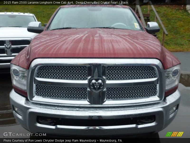 Deep Cherry Red Crystal Pearl / Black 2015 Ram 2500 Laramie Longhorn Crew Cab 4x4