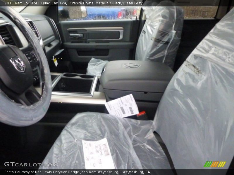 Granite Crystal Metallic / Black/Diesel Gray 2015 Ram 1500 SLT Quad Cab 4x4