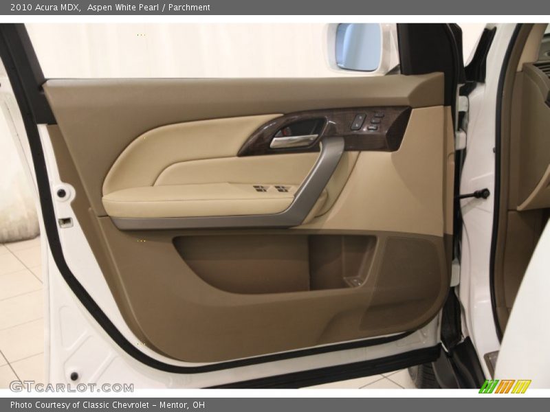 Aspen White Pearl / Parchment 2010 Acura MDX