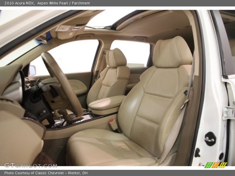 Aspen White Pearl / Parchment 2010 Acura MDX