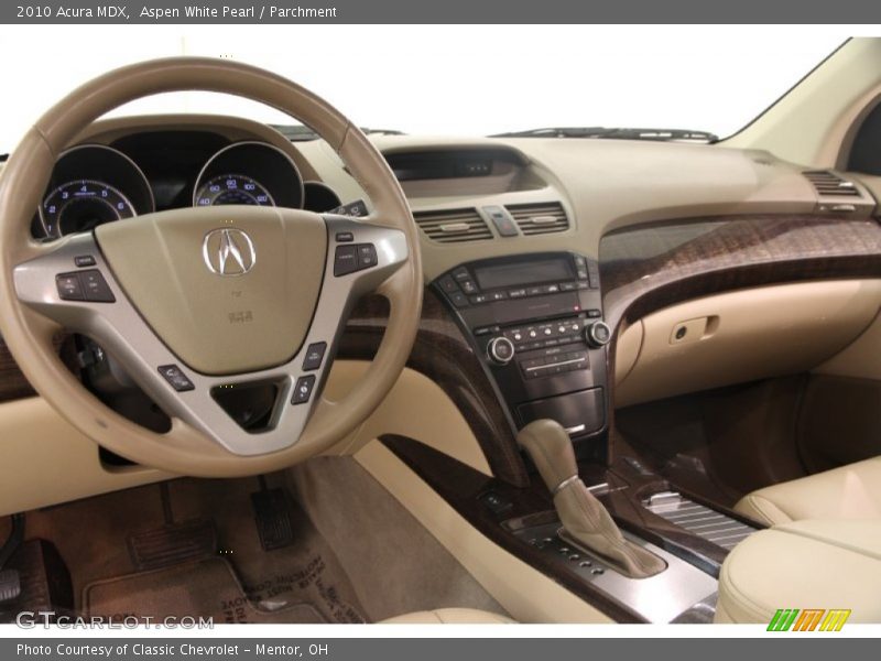 Aspen White Pearl / Parchment 2010 Acura MDX