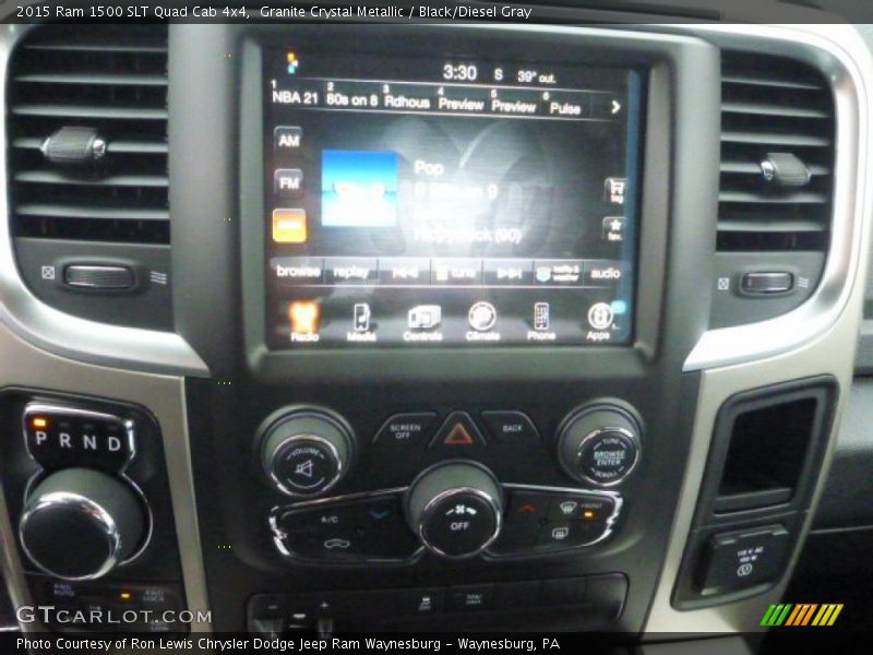 Granite Crystal Metallic / Black/Diesel Gray 2015 Ram 1500 SLT Quad Cab 4x4