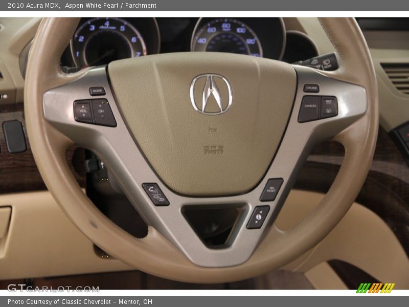 Aspen White Pearl / Parchment 2010 Acura MDX
