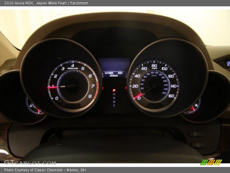 Aspen White Pearl / Parchment 2010 Acura MDX