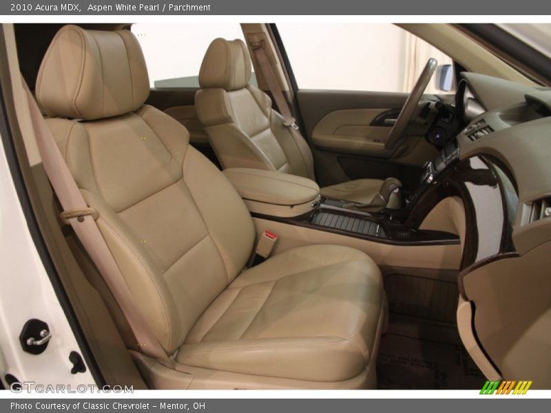 Aspen White Pearl / Parchment 2010 Acura MDX